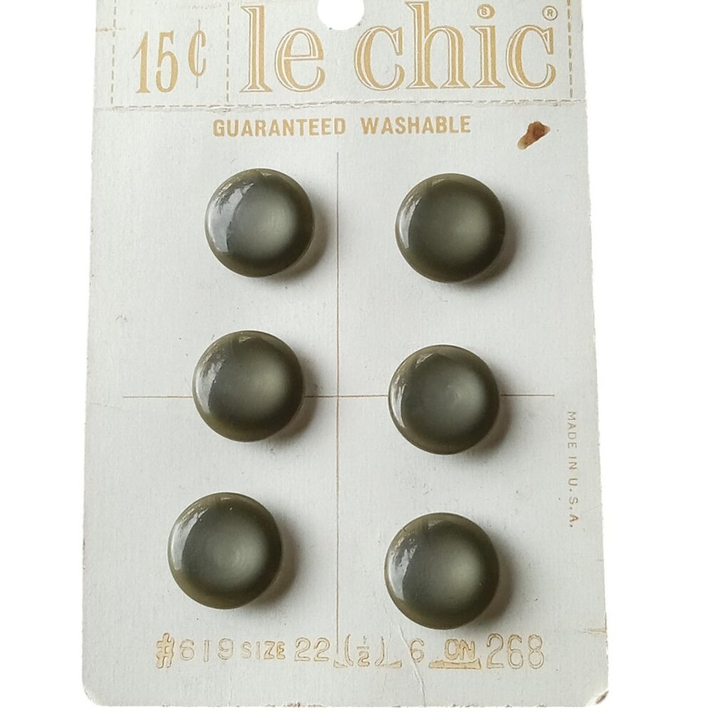 Vintage Sewing Buttons Le Chic